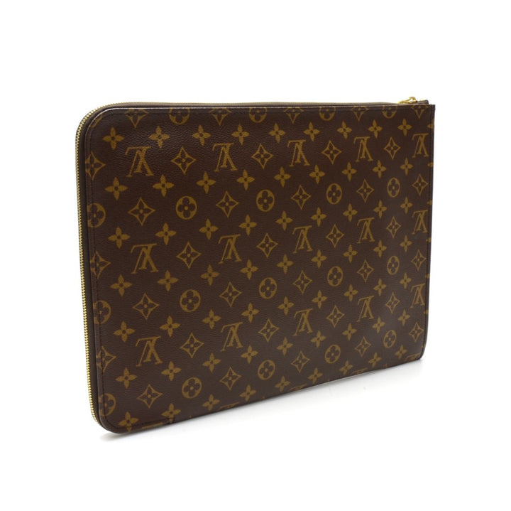 poche documents portfolio monogram canvas clutch bag