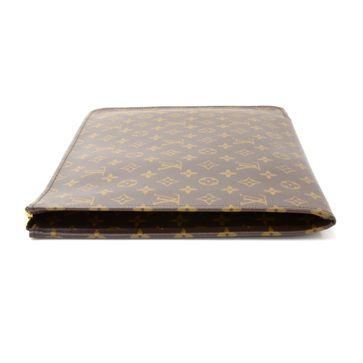 poche documents portfolio monogram canvas clutch bag