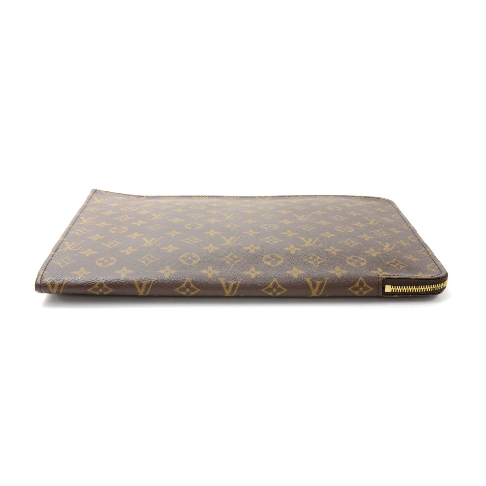 poche documents portfolio monogram canvas clutch bag