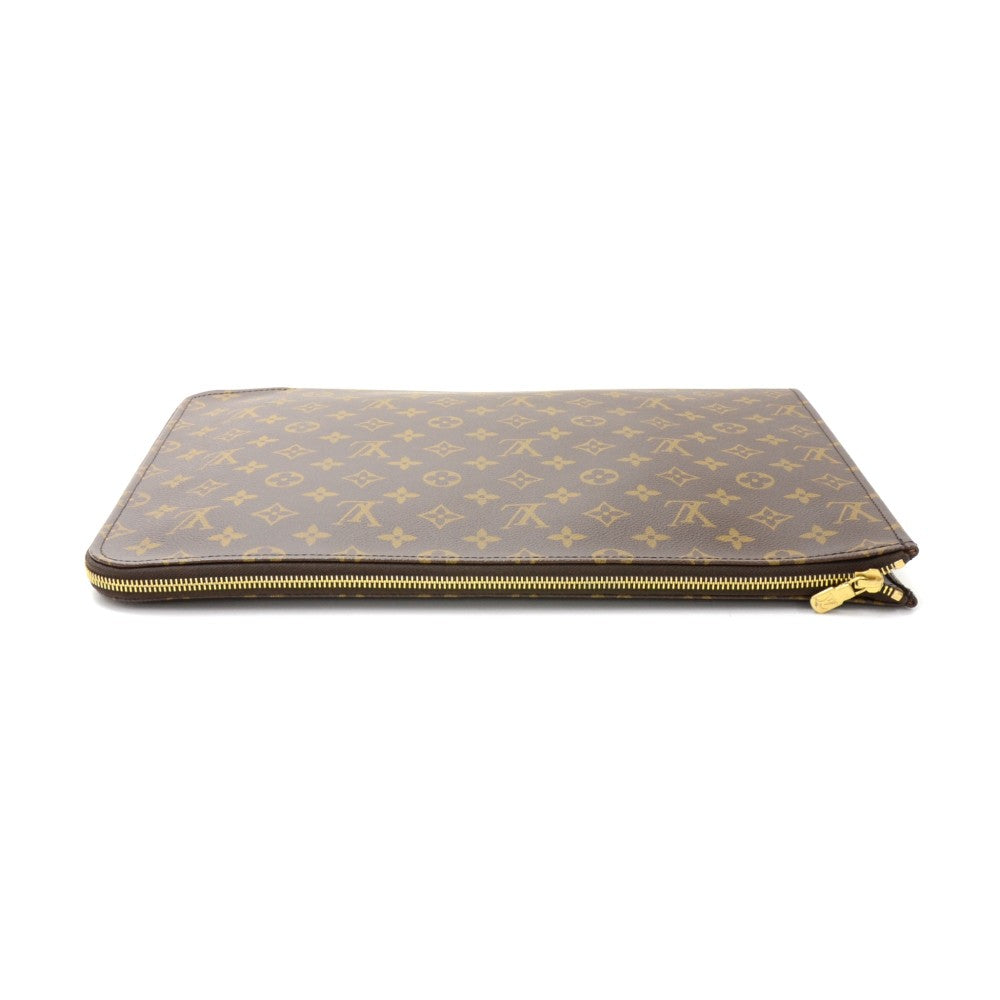 poche documents portfolio monogram canvas clutch bag