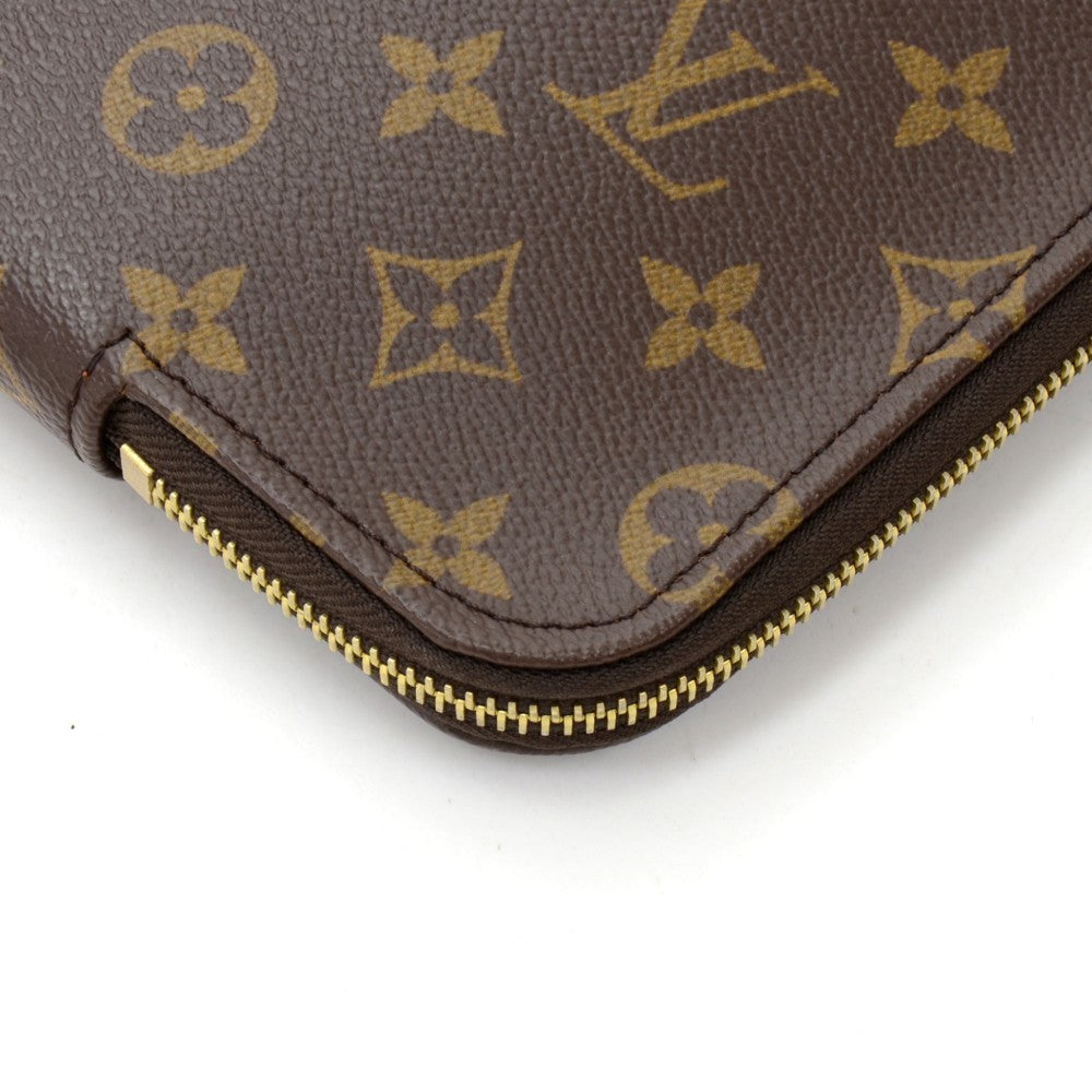 poche documents portfolio monogram canvas clutch bag