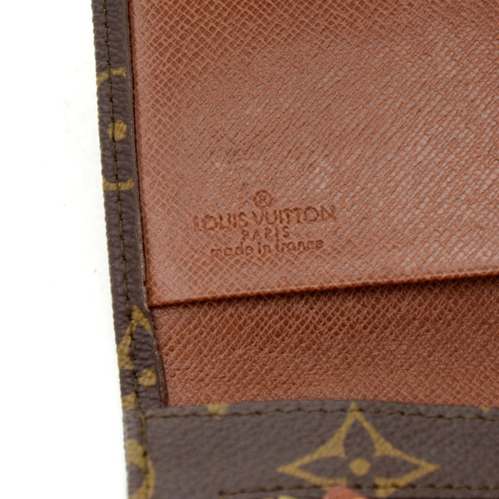 pochette rabat monogram canvas clutch bag