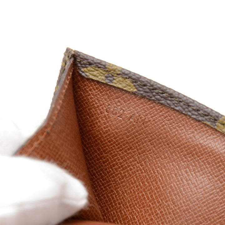 pochette rabat monogram canvas clutch bag