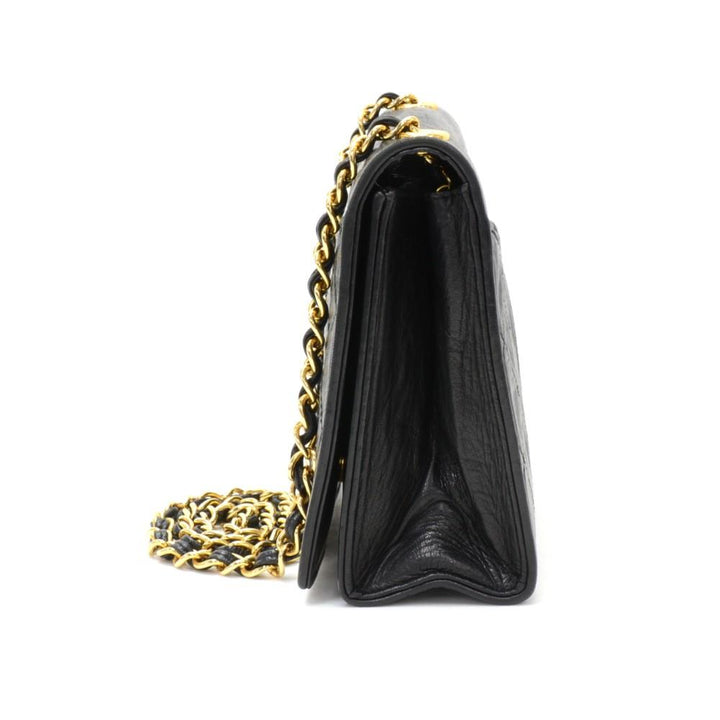 mini quilted lambskin leather shoulder bag