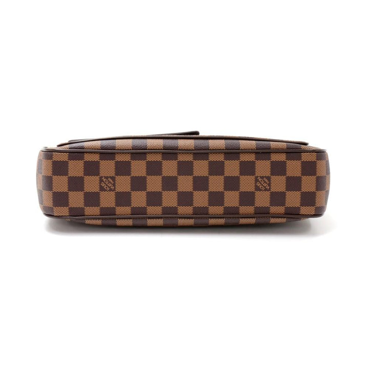aubagne damier ebène canvas shoulder bag