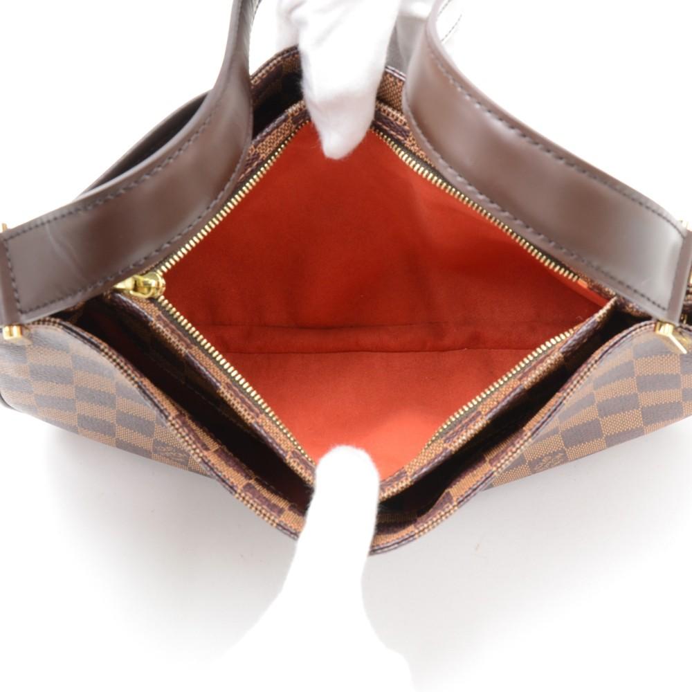 aubagne damier ebène canvas shoulder bag