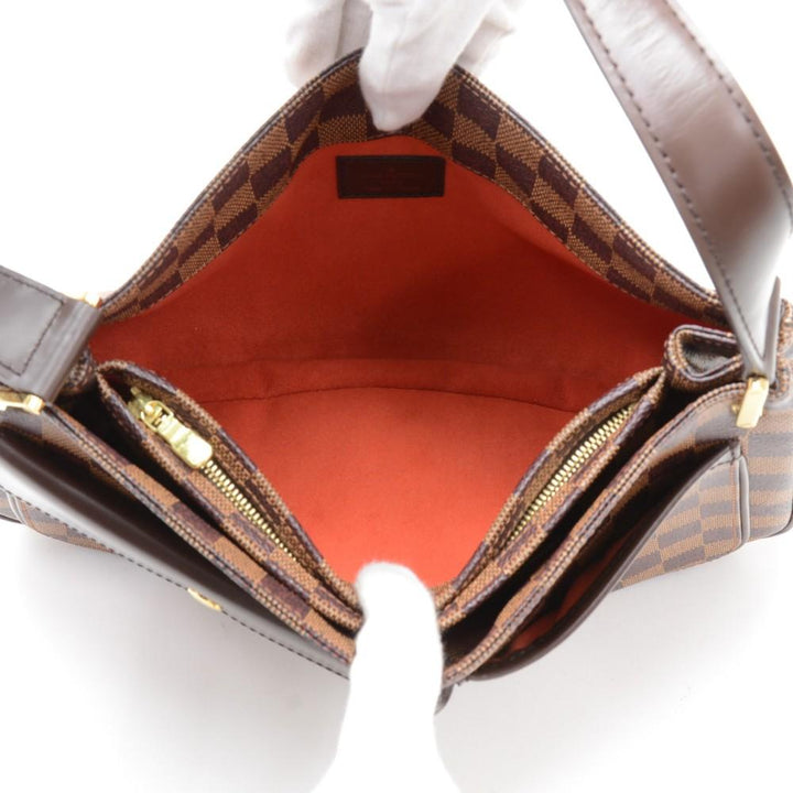 aubagne damier ebène canvas shoulder bag