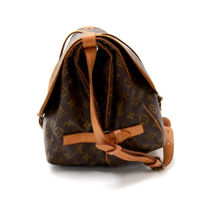 saumur 35 monogram canvas shoulder bag