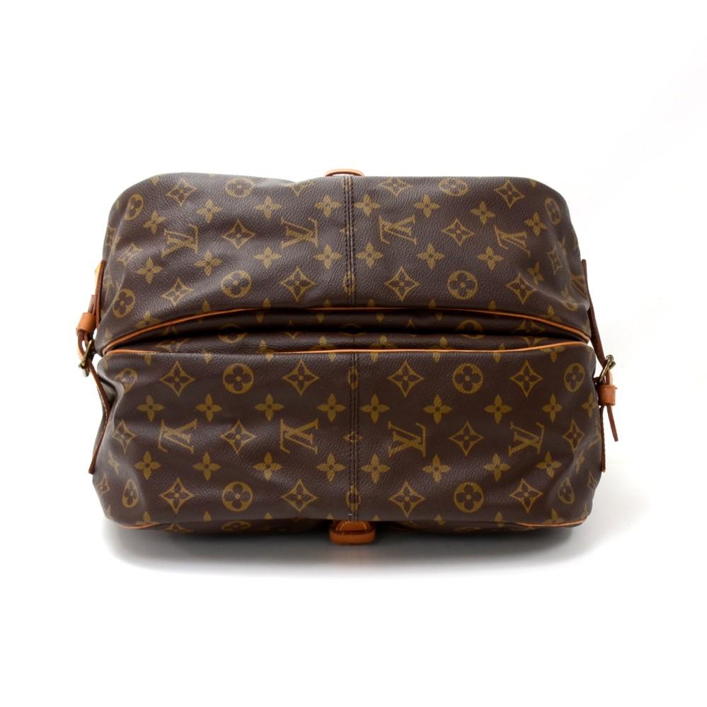 saumur 35 monogram canvas shoulder bag
