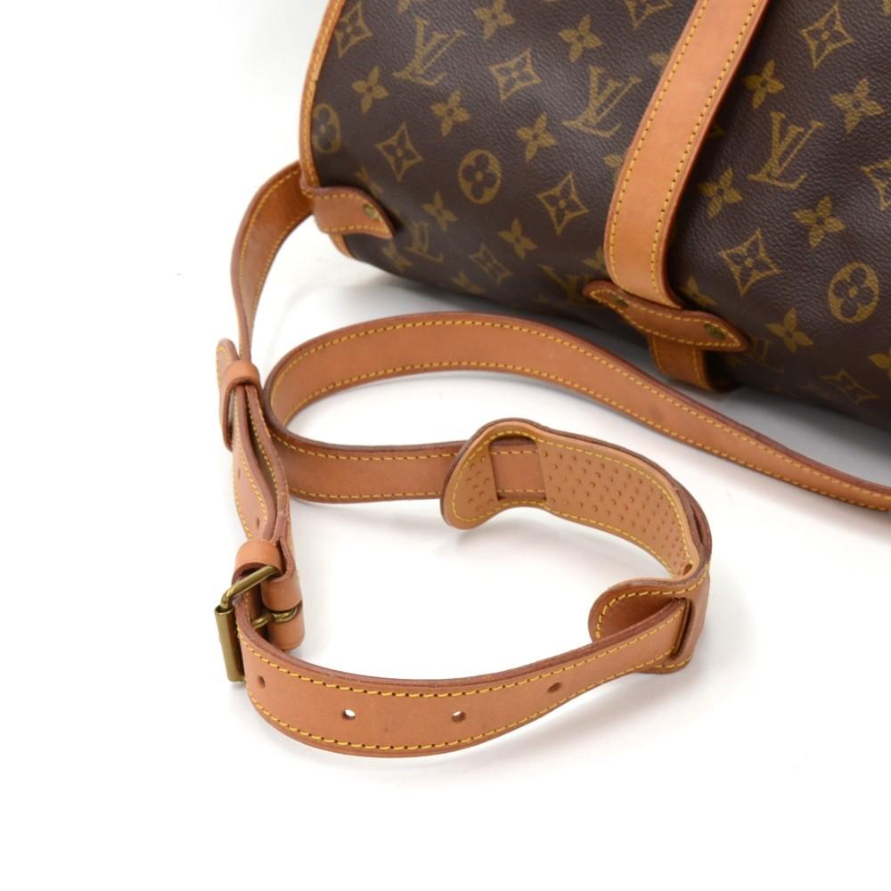 saumur 35 monogram canvas shoulder bag