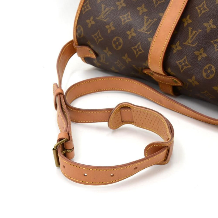 saumur 35 monogram canvas shoulder bag