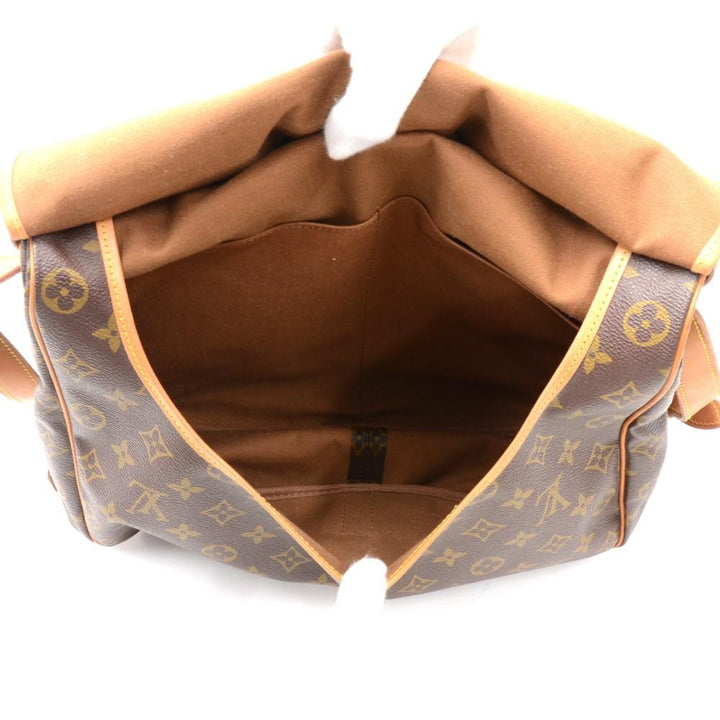 saumur 35 monogram canvas shoulder bag