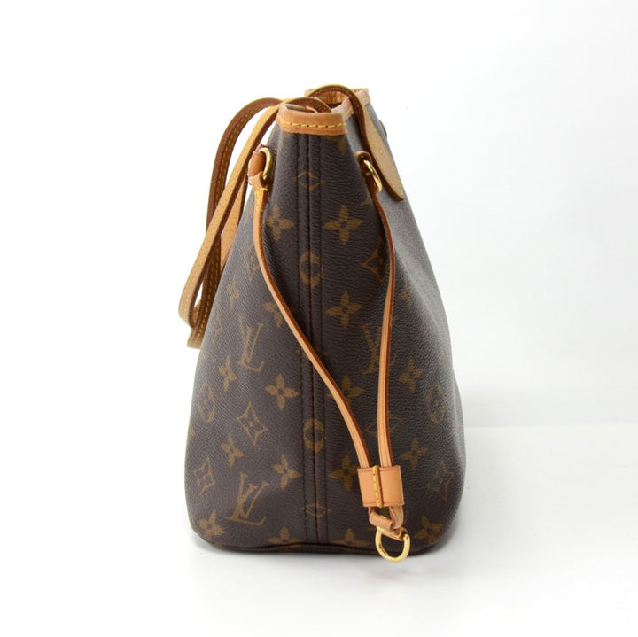 neverfull pm monogram canvas tote bag