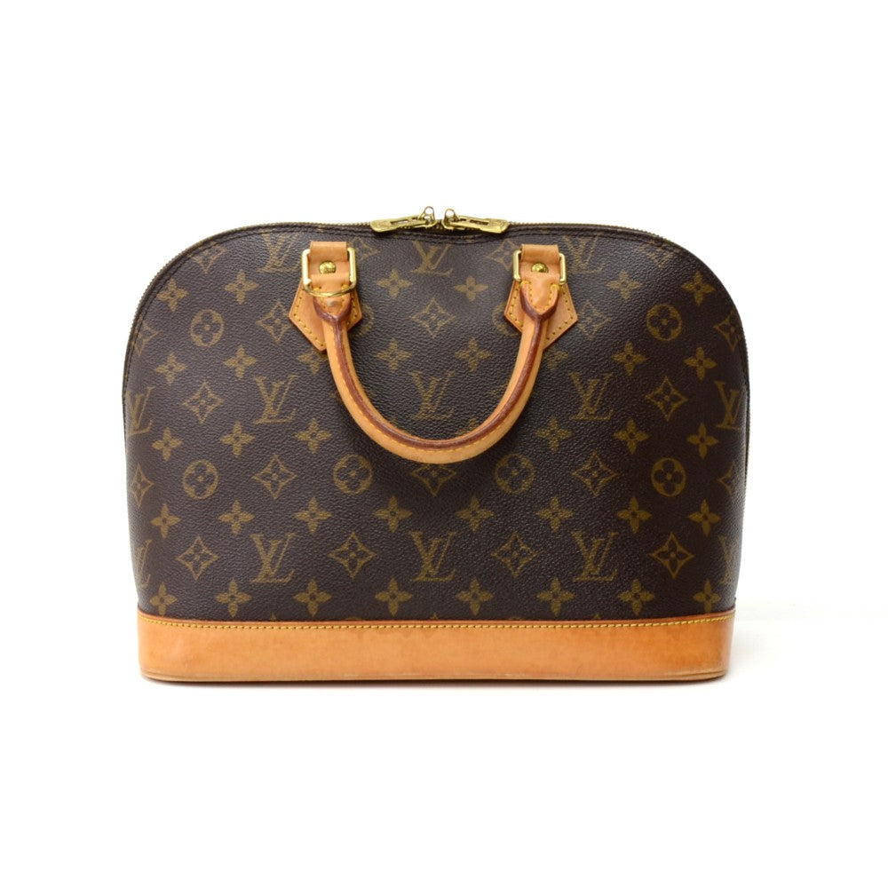 alma monogram canvas handbag