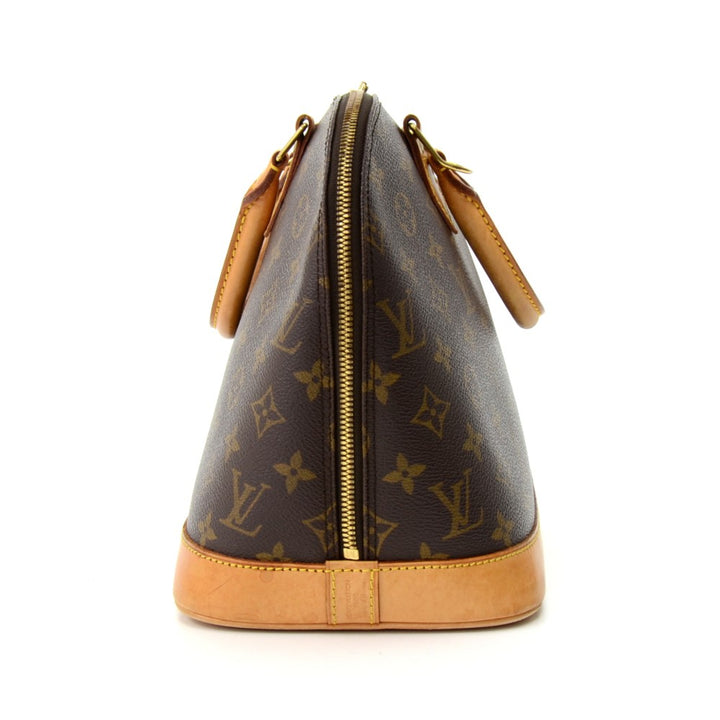 alma monogram canvas handbag