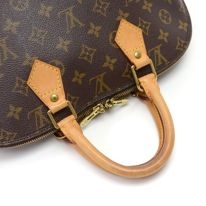 alma monogram canvas handbag