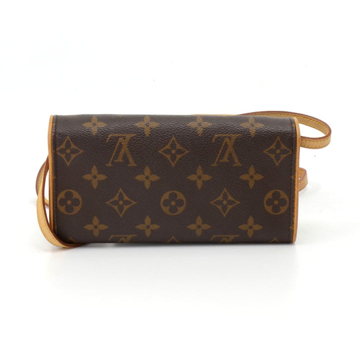 pochette twin pm monogram canvas shoulder bag