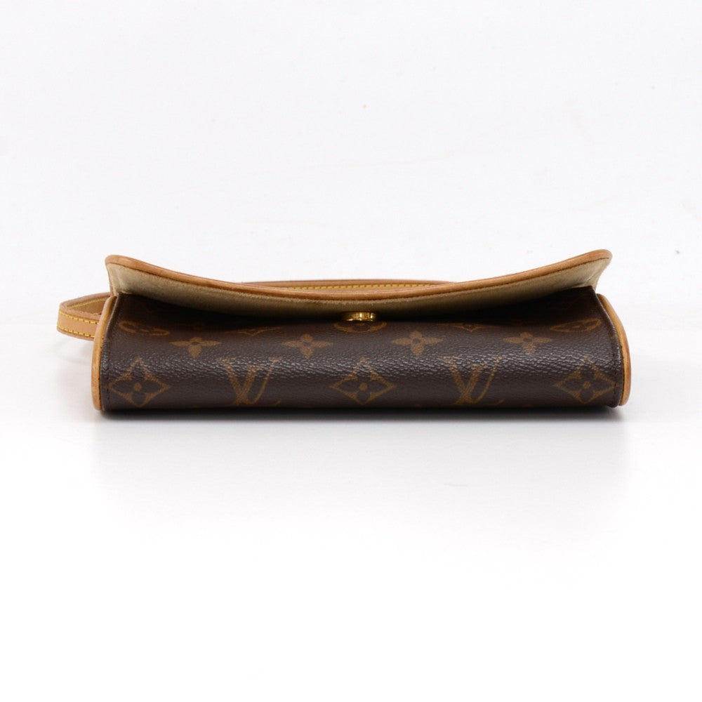 pochette twin pm monogram canvas shoulder bag