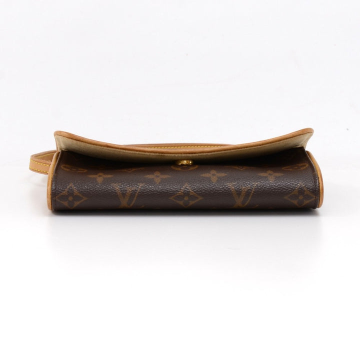 pochette twin pm monogram canvas shoulder bag