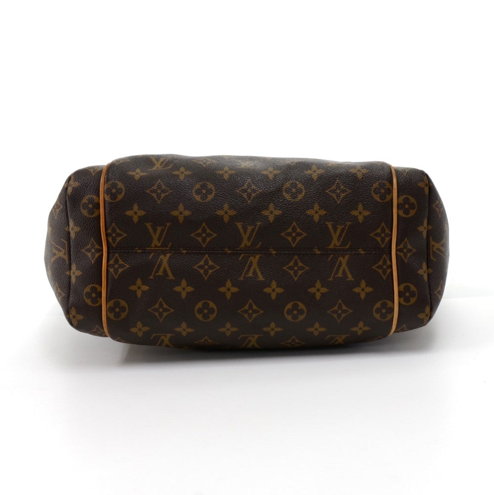 totally pm monogram canvas shoulder bag