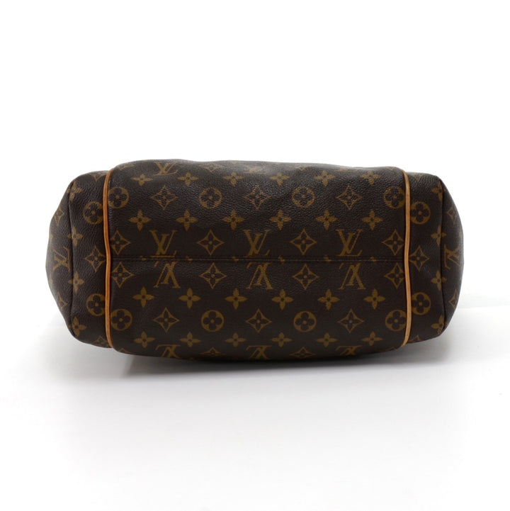 totally pm monogram canvas shoulder bag
