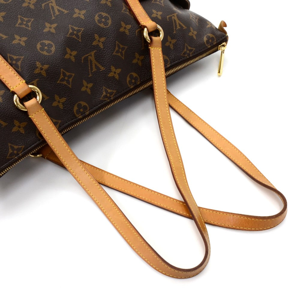 totally pm monogram canvas shoulder bag