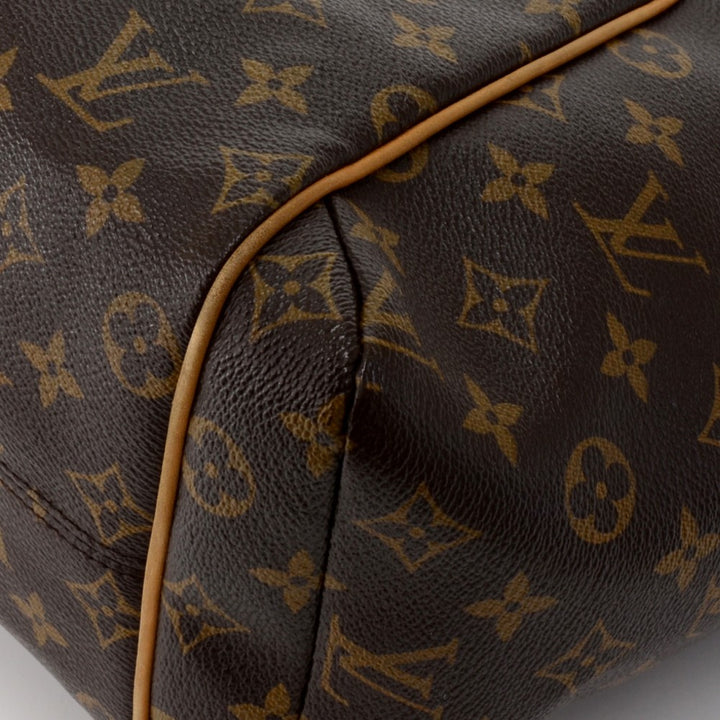 totally pm monogram canvas shoulder bag