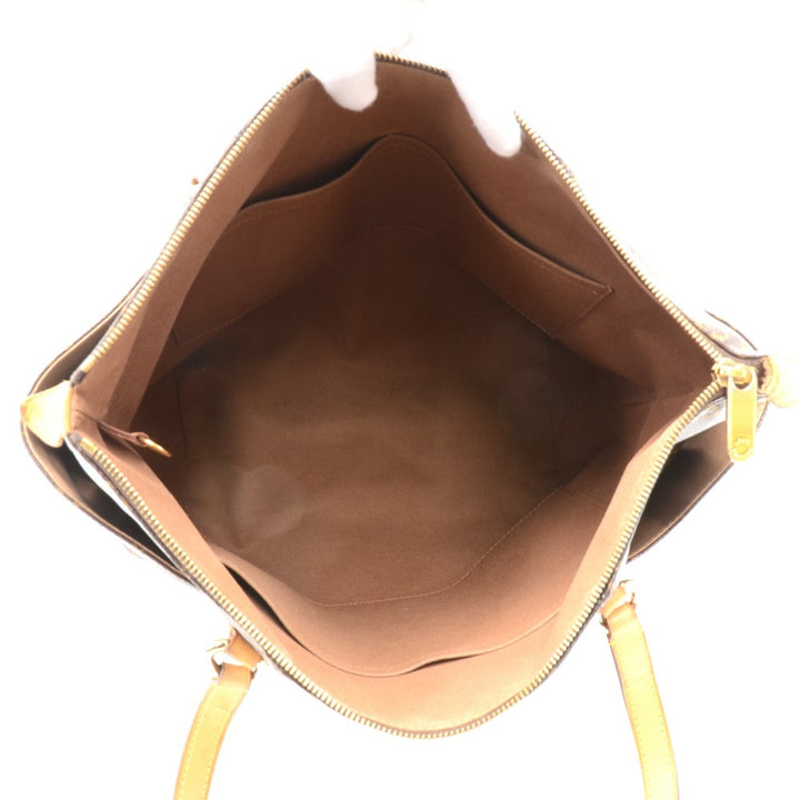 totally pm monogram canvas shoulder bag
