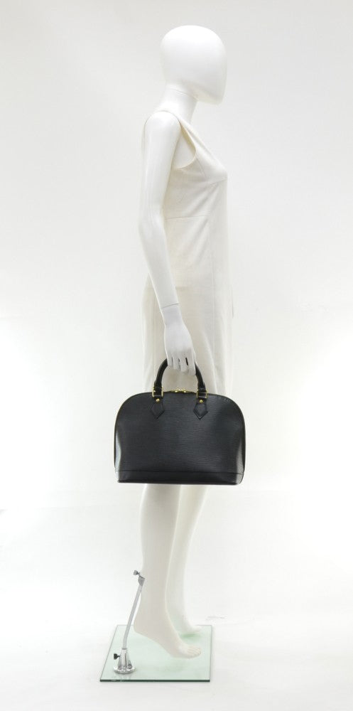 alma epi leather handbag