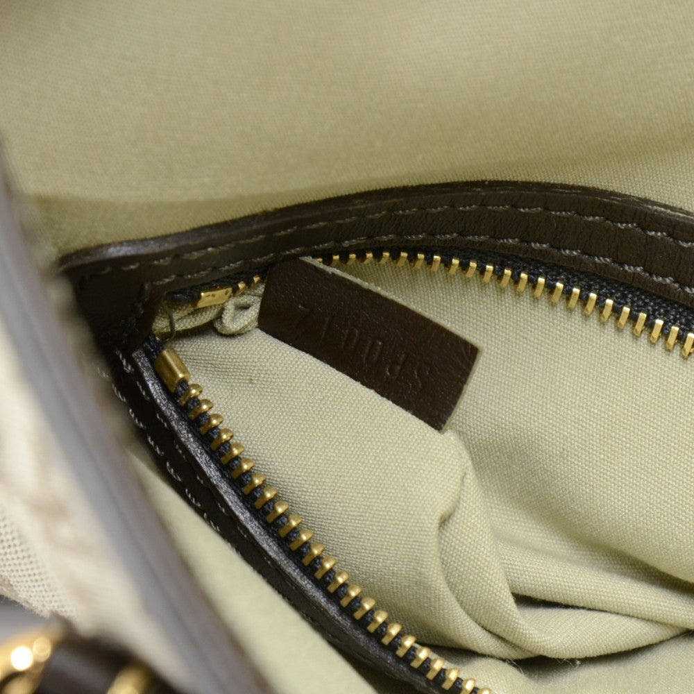 francoise mini monogram canvas shoulder bag
