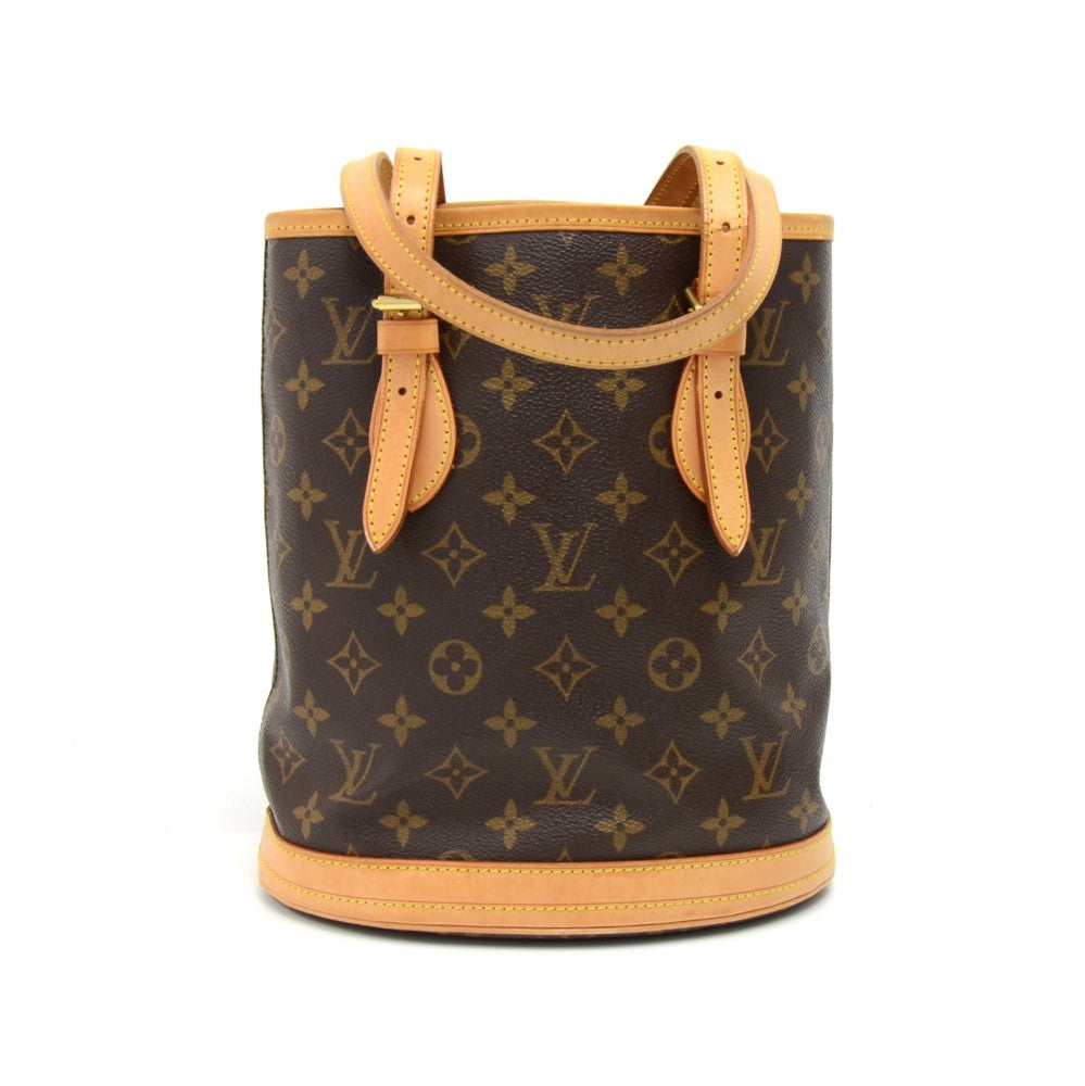 bucket pm monogram canvas shoulder bag