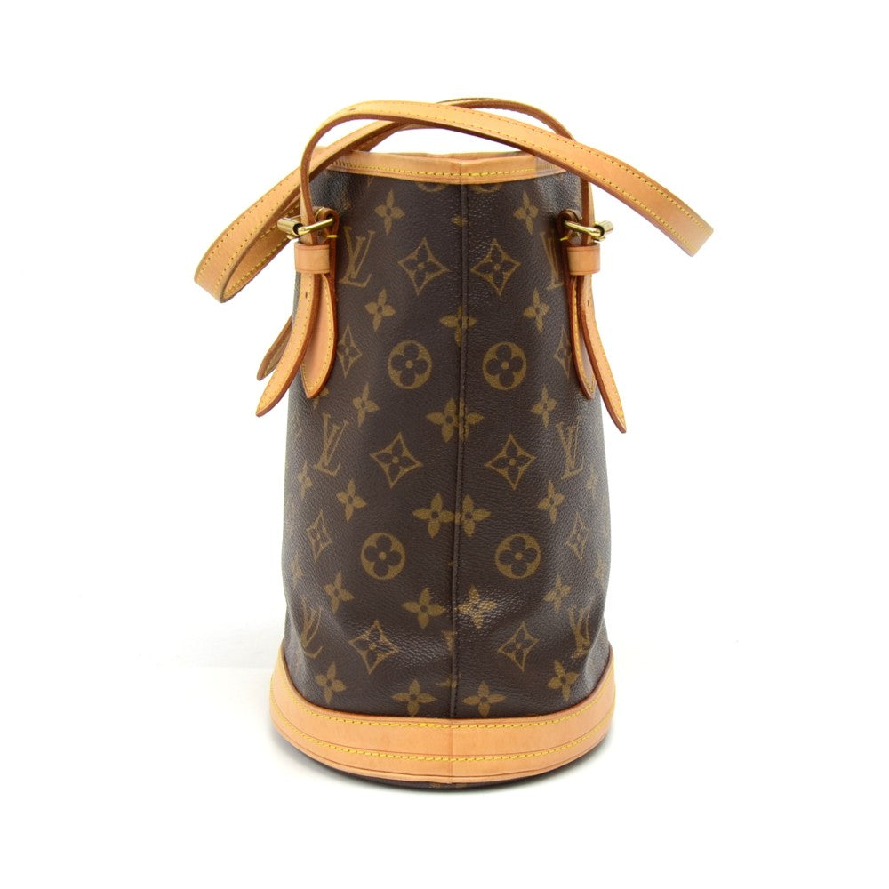 bucket pm monogram canvas shoulder bag
