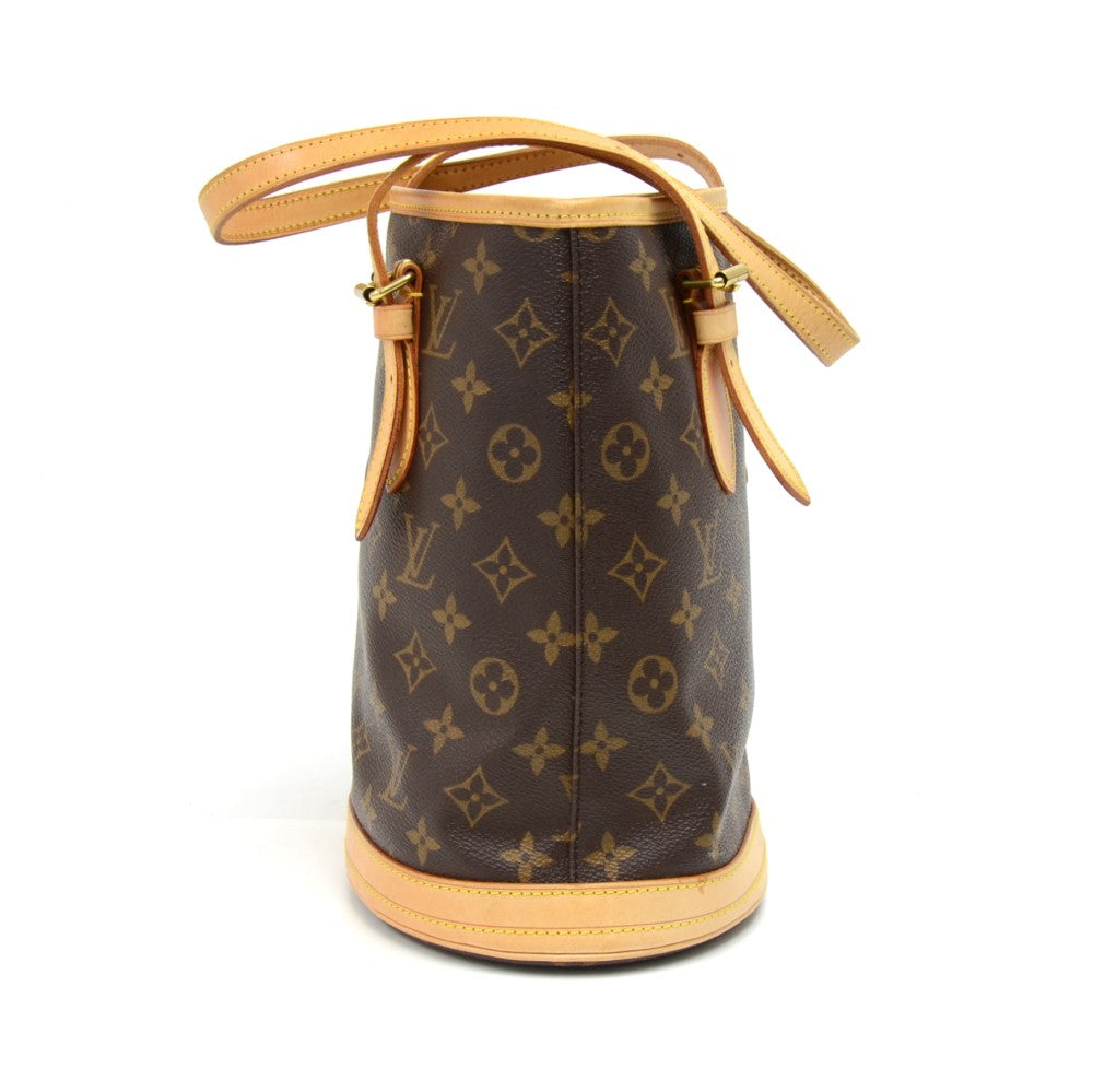 bucket pm monogram canvas shoulder bag