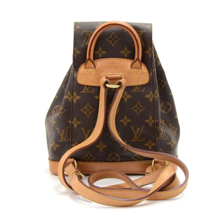 mini montsouris monogram canvas backpack bag