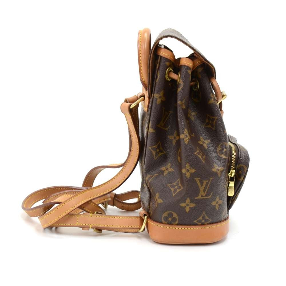 mini montsouris monogram canvas backpack bag