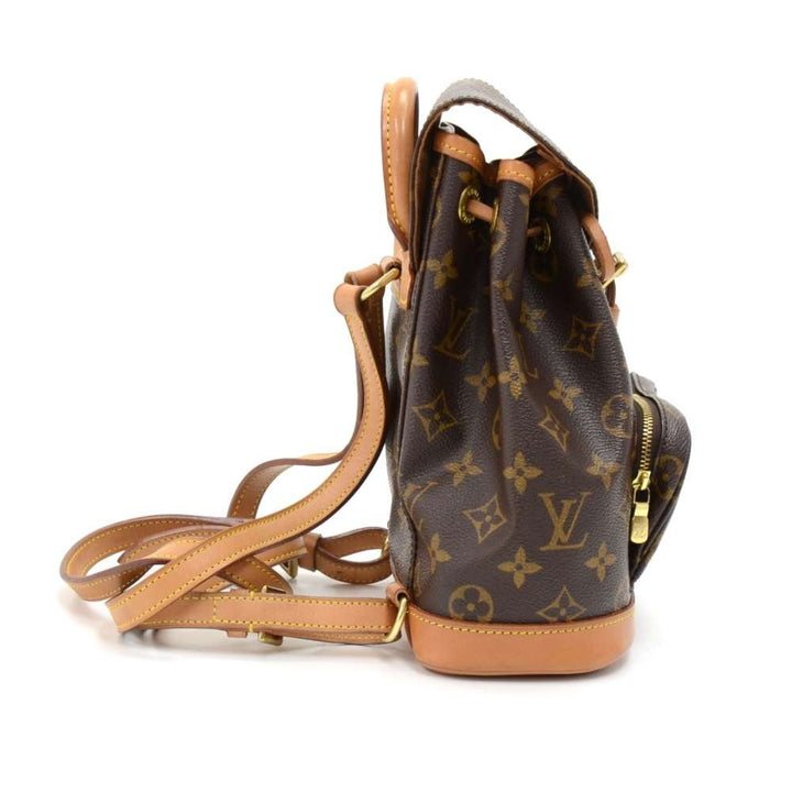 mini montsouris monogram canvas backpack bag