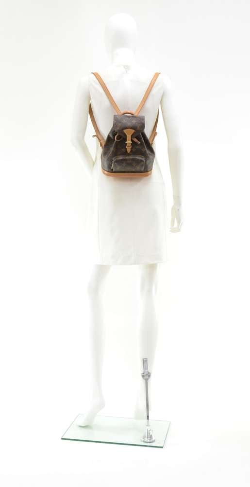 mini montsouris monogram canvas backpack bag