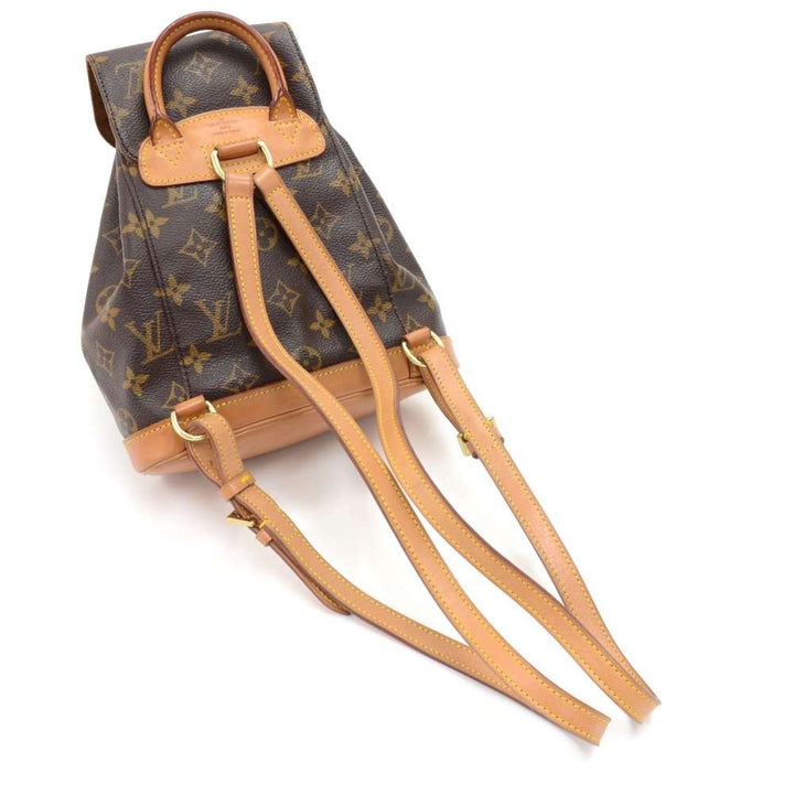 mini montsouris monogram canvas backpack bag