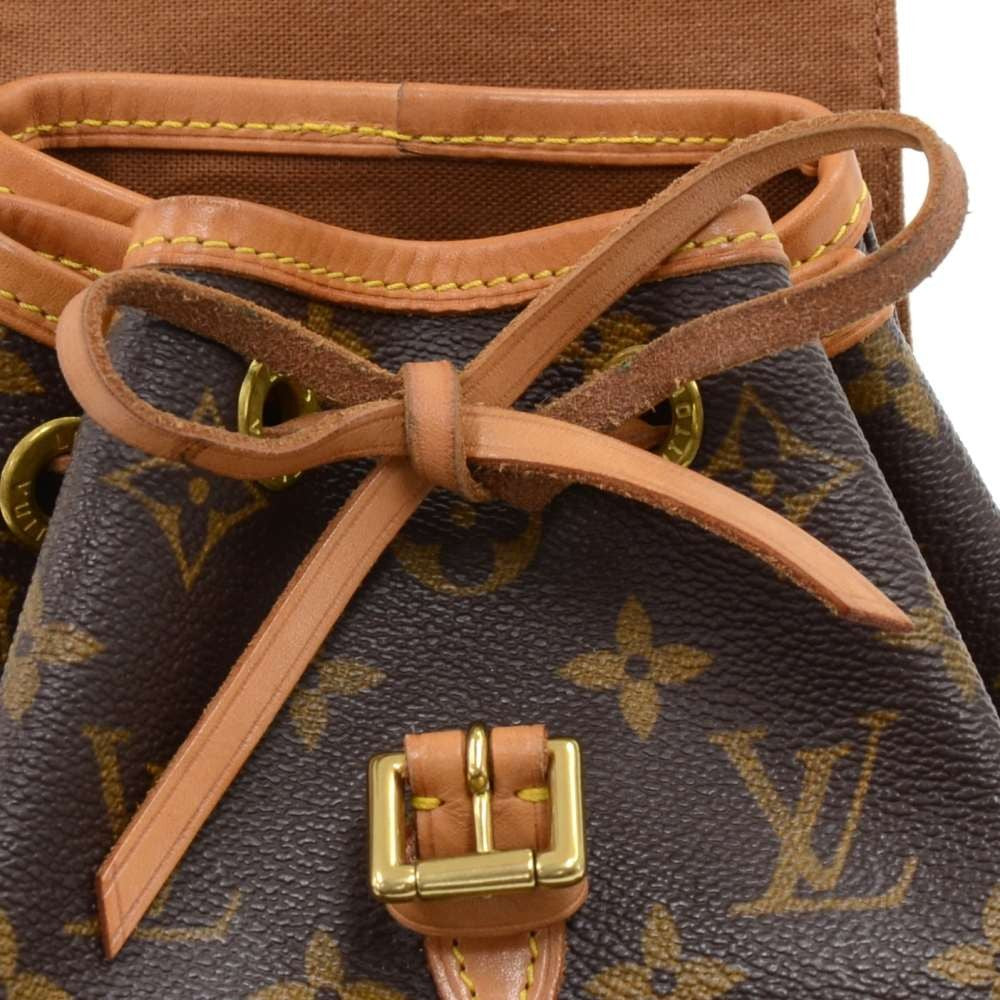 mini montsouris monogram canvas backpack bag