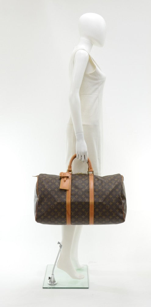 keepall 50 monogram canvas travel bag