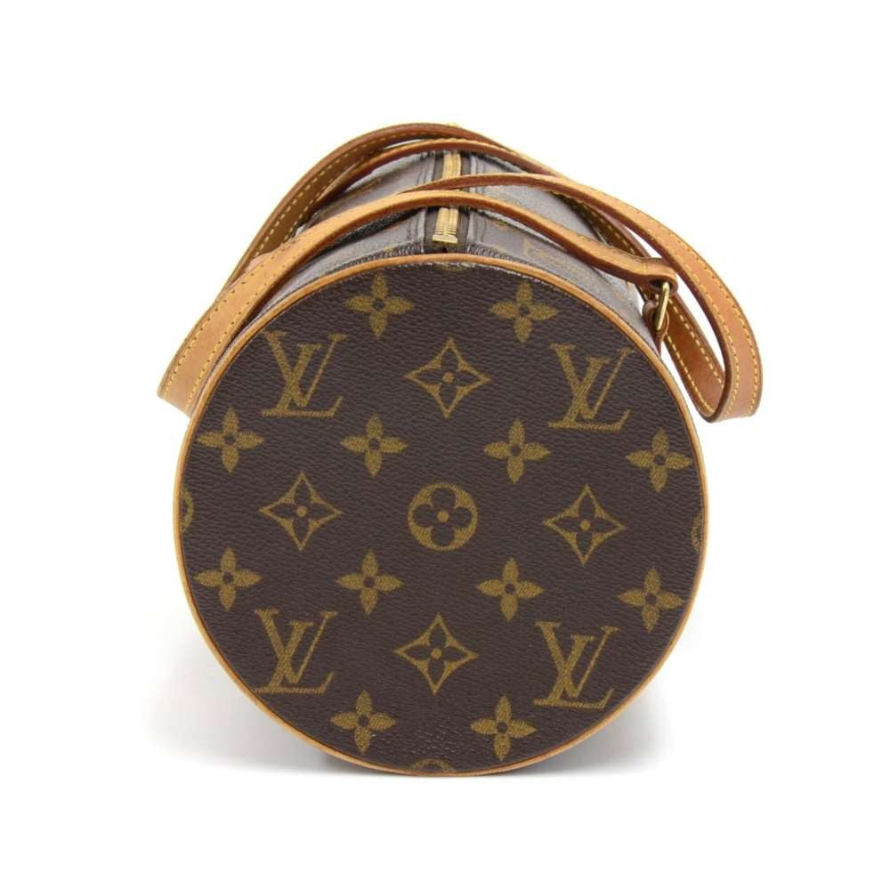 papillon 30 monogram canvas handbag with pouch