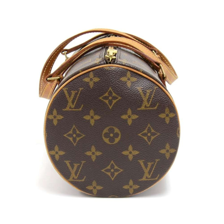 papillon 30 monogram canvas handbag with pouch