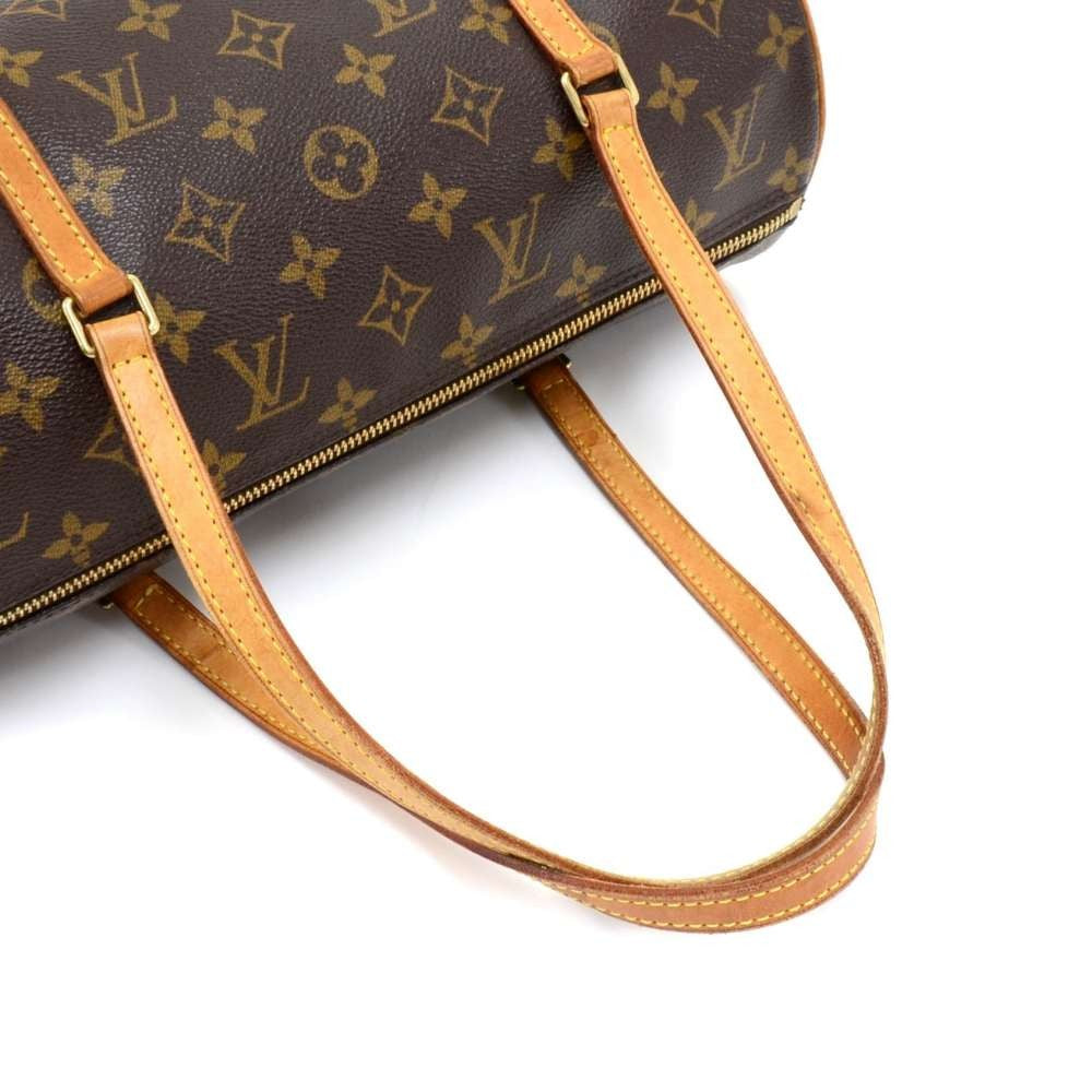 papillon 30 monogram canvas handbag with pouch