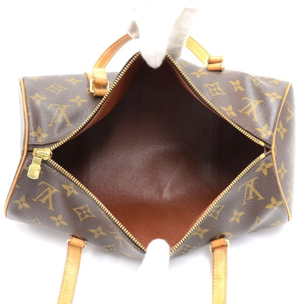 papillon 30 monogram canvas handbag with pouch