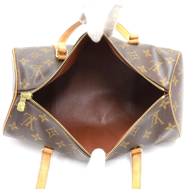 papillon 30 monogram canvas handbag with pouch