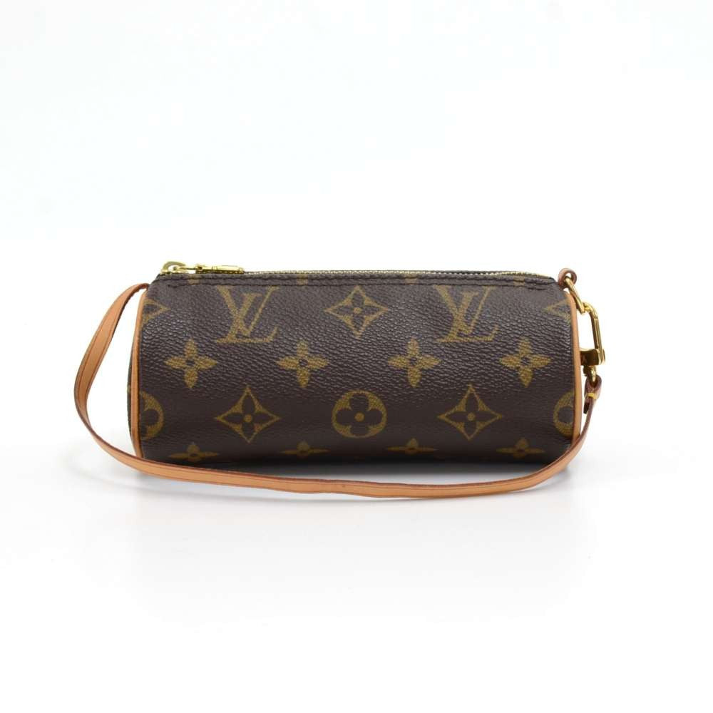 papillon 30 monogram canvas handbag with pouch