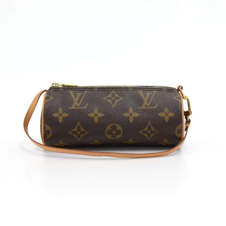 papillon 30 monogram canvas handbag with pouch