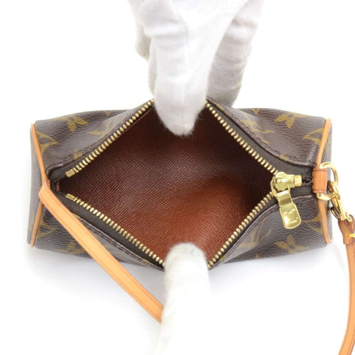 papillon 30 monogram canvas handbag with pouch
