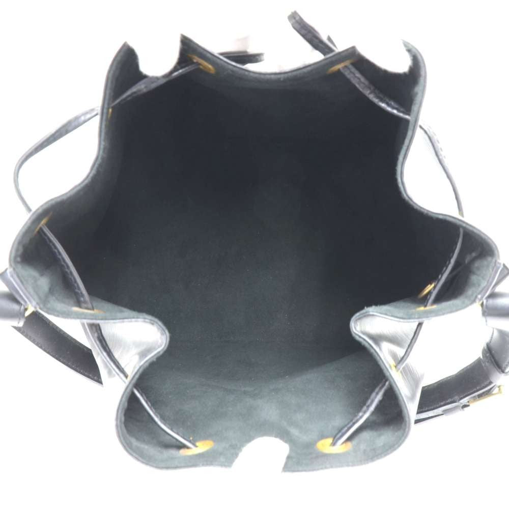 petit noe black epi leather bag