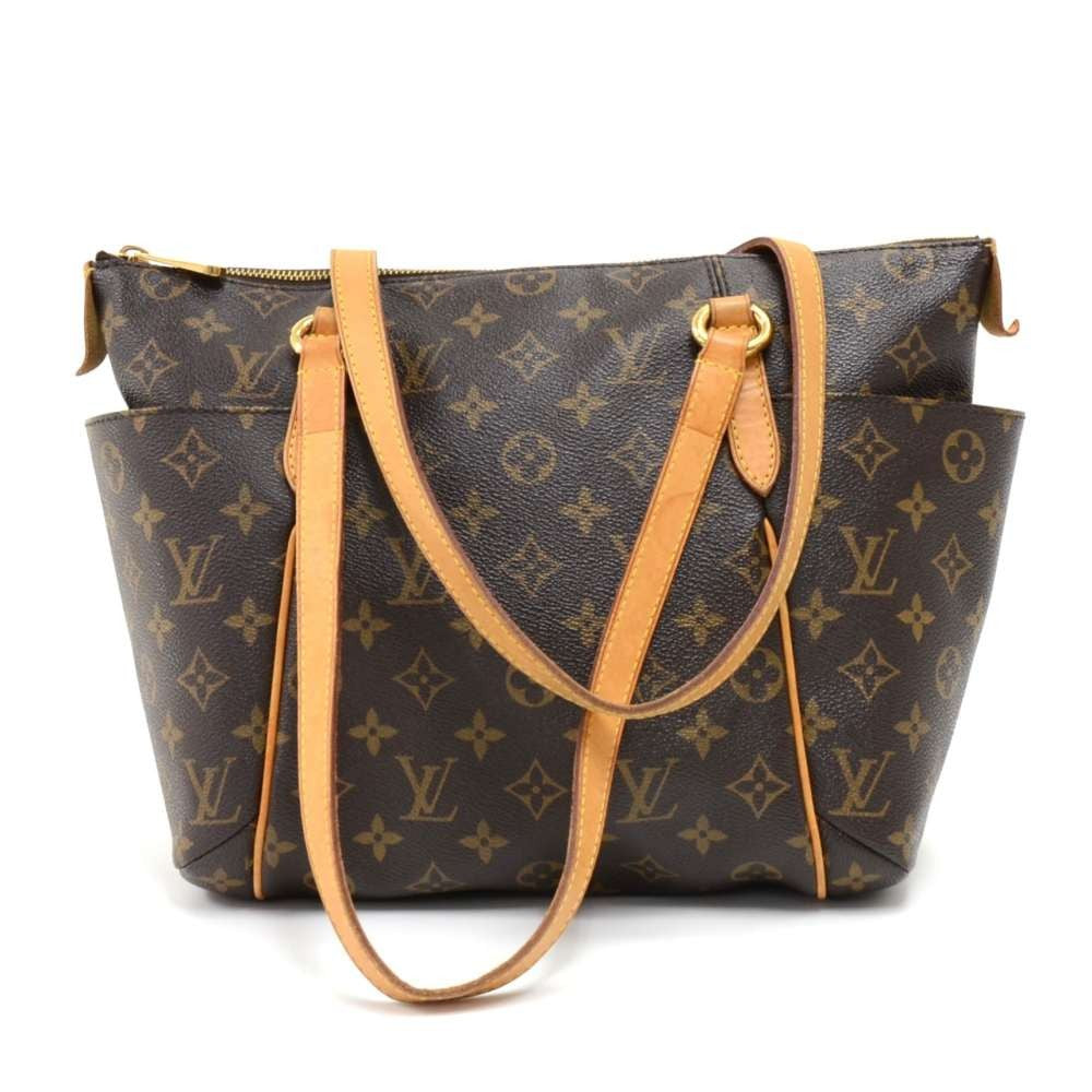 totally pm monogram canvas shoulder bag